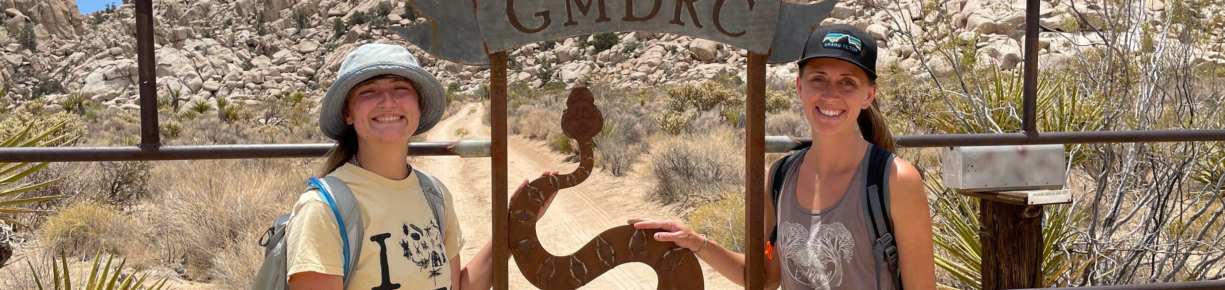 Interns at Granite Mountain Desert Research Station Biodiversity Survey 2022