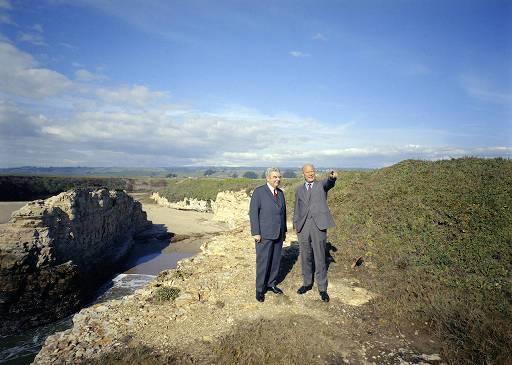 UC Santa Cruz Chancellor Dean McHenry with Donald Younger