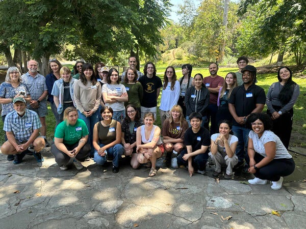 Interns and mentors at internship orientation summer 2025